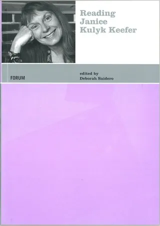 Copertina di Reading Janice Kulyk Keefer