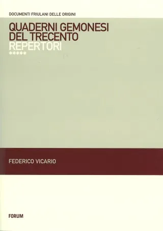 Copertina di Quaderni gemonesi del Trecento
