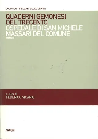 Copertina di Quaderni gemonesi del Trecento