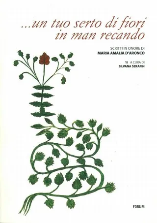 Copertina di ...un tuo serto di fiori in man recando