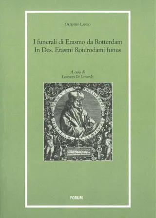 Copertina di I funerali di Erasmo da Rotterdam / In Des. Erasmi Roterodami funus