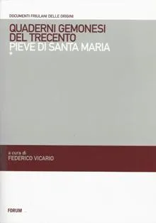 Copertina di Quaderni gemonesi del Trecento