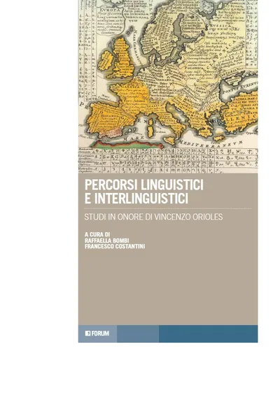 Copertina di Percorsi linguistici e interlinguistici