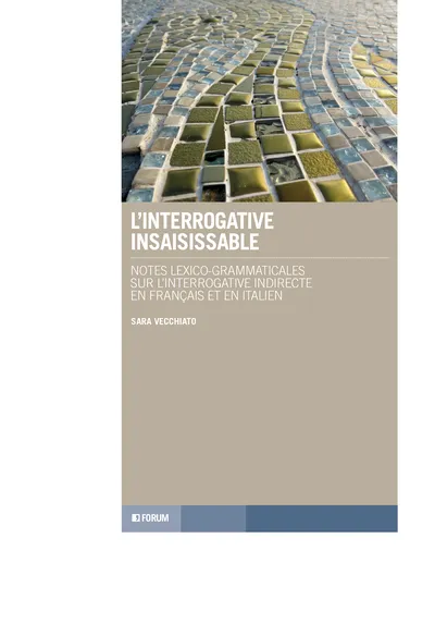 Copertina di L’interrogative insaisissable