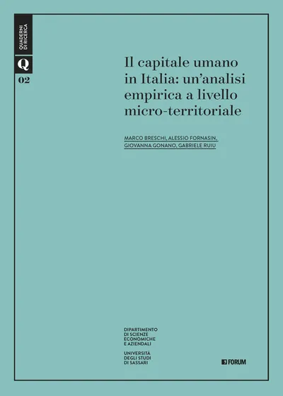 Copertina di Il capitale umano in Italia: un’analisi empirica a livello micro-territoriale