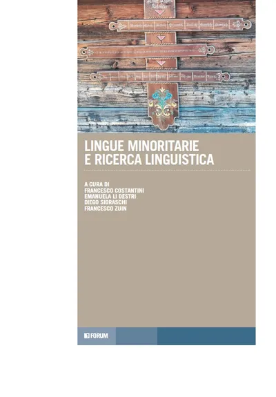 Copertina di Lingue minoritarie e ricerca linguistica