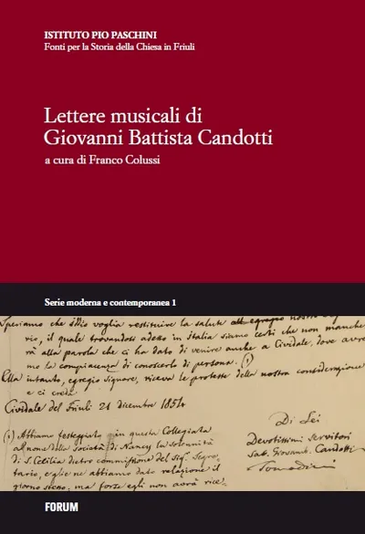 Copertina di Lettere musicali di Giovanni Battista Candotti