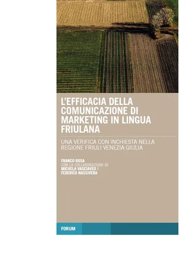 Copertina di L'efficacia della comunicazione di marketing in lingua friulana